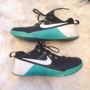 Nike Flywire Metcon 1 Black Teal - Size 6